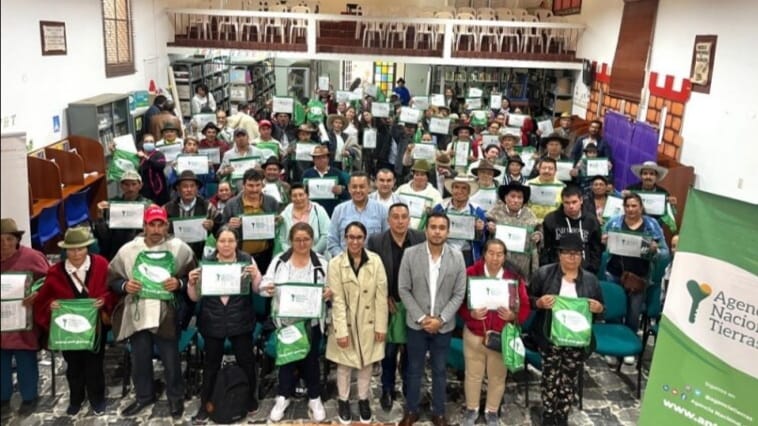 Familias de Boyacá que recibieron títulos