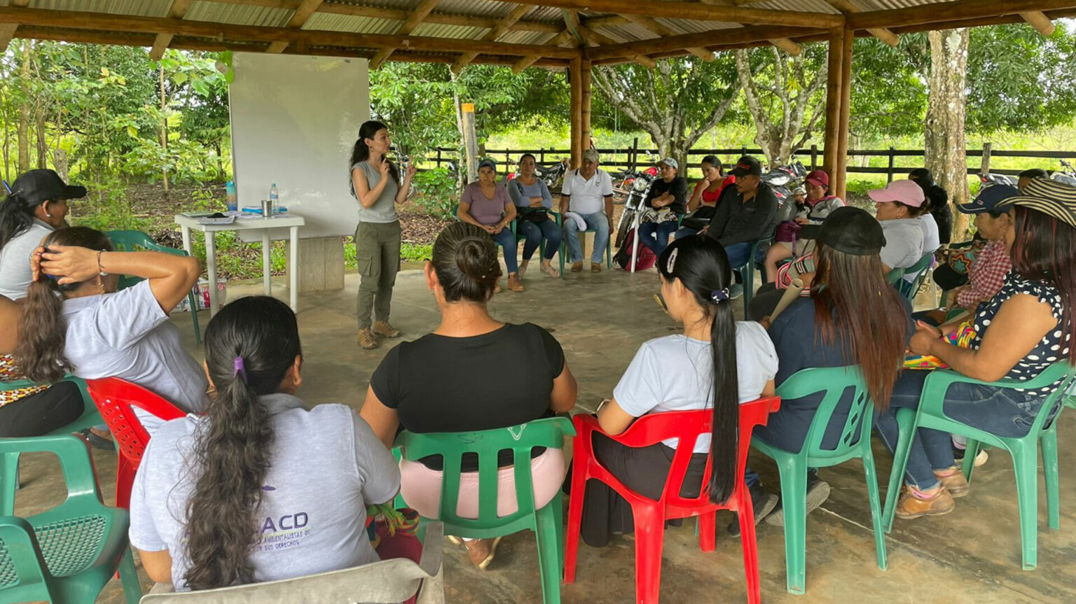 Fotografía de la jornada de fortalecimiento con asociaciones de mujeres rurales.