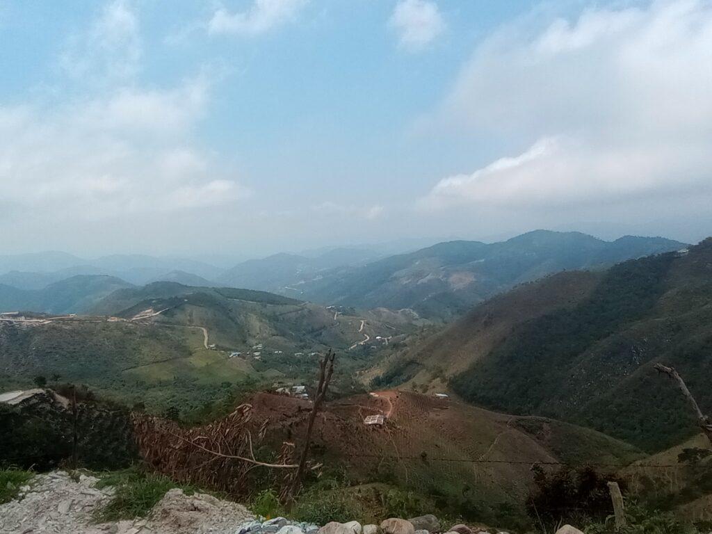 Vista de las montañas.
