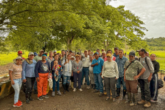 un-grupo-de-personas-parados-juntas-frente-a-un-arbol