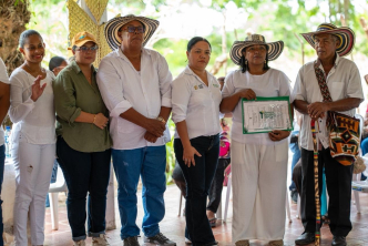 ANT entrega título que formaliza el resguardo Nuevo Porvenir en San Antero, Córdoba
