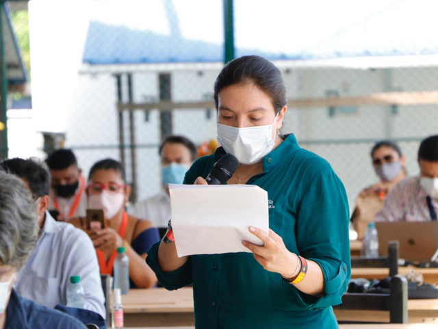 Directora de la ANT, Myriam Martínez, anunciando ampliación de Resguardos en Amazonas
