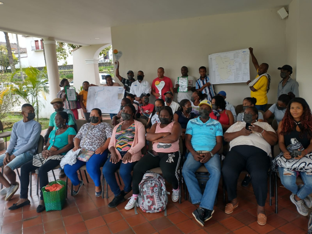 Comunidad negra de Popayán que recibieron titulación colectiva