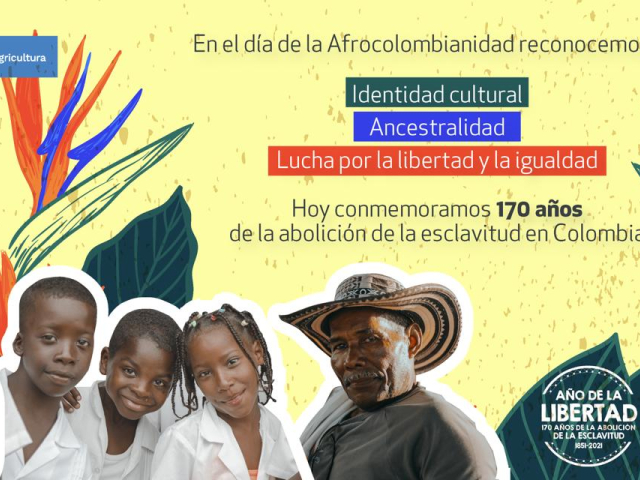 Imagen conmemorativa de la afrocolombianidad