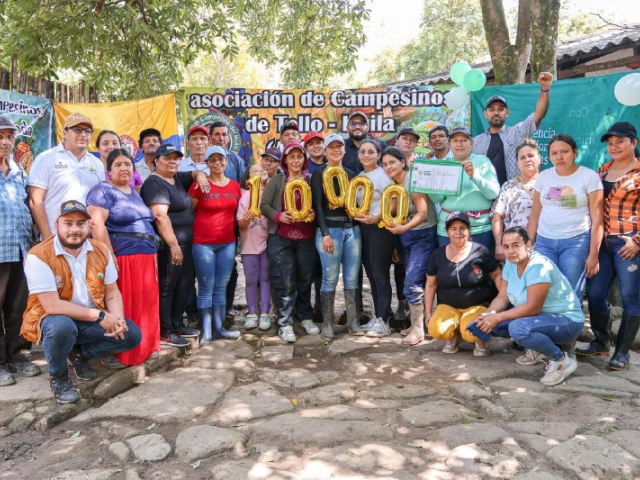 La Reforma Agraria en el huila supera las 10.000 hectáreas con nueva entrega en el municipio de Tello 