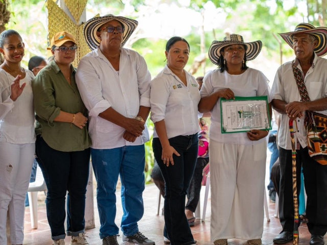 ANT entrega título que formaliza el resguardo Nuevo Porvenir en San Antero, Córdoba