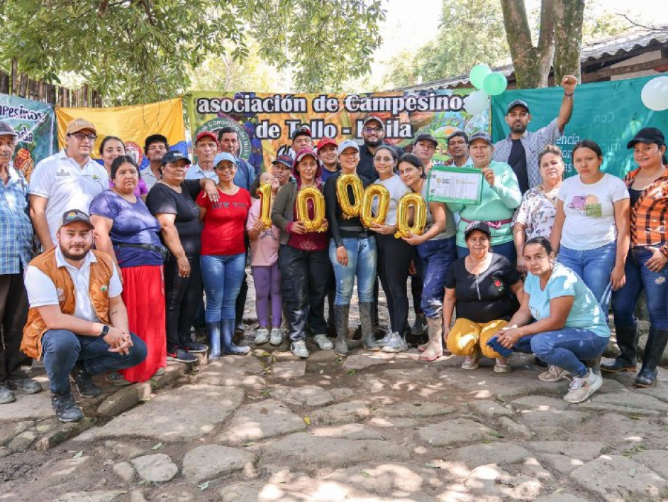 La Reforma Agraria en el huila supera las 10.000 hectáreas con nueva entrega en el municipio de Tello 